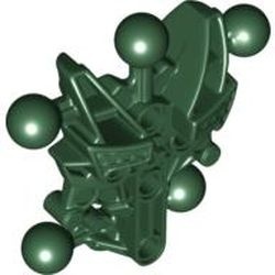60894-80G Bionicle Matoran torso, Type 1 groen, donker gebruikt *