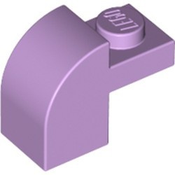 6091-154 Steen 2x1 met afgeronde kop en nop lavender, licht NIEUW *1B068