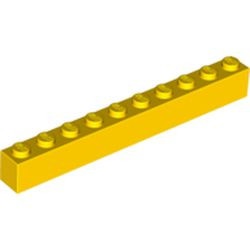 6111-3G Steen 1x10 geel gebruikt *1A032