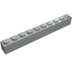 6111-9 Steen 1x10 lichtgrijs (klassiek) NIEUW *5K0000