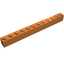 6112-150 Steen 1x12 caramel, midden NIEUW *5K0000