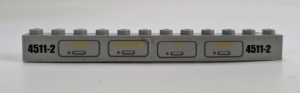 6112pb006R-9G Steen 1x12 POWER, PNEUMATICS, OIL en WATER (Sticker) lichtgrijs (klassiek) gebruikt *5V09-02
