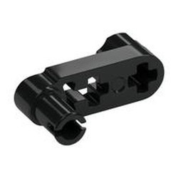 61408-11 Technic, hefbalk 1x3 met asgaten en vierkant pingat zwart NIEUW *1D000