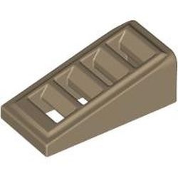 61409-69 Dakpan 18 graden 2x1 met vier sleuven crème,donker NIEUW *1B194