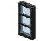 6160c01-11G Raam 1x4x6 Frame met 3 ruiten trans-zwart zwart gebruikt *1C038