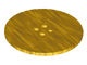 6177-115 Tegel 8x8 rond, 4 centrale noppen goud, parel NIEUW *5A068