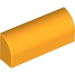 6191-110 Steen, 1x4x 1 1/3 met afgeronde top, geen noppen oranje, lichthelder NIEUW *1B071