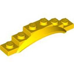 62361-3 Spatbord 6x1 1/2x1 met boog geel NIEUW *0B006