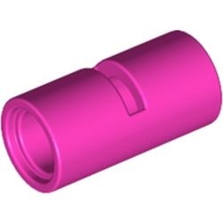 62462-47 Technic, Pin koppelaar Rond met inkeping roze, donker NIEUW *1A072