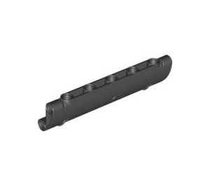 62531-11 Technic, paneel 11x3 gebogen met TWEE pingaten zwart NIEUW *4T097