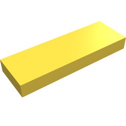 63864-3G Tegel 1x3 geel gebruikt *1B340