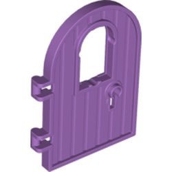 64390-157 Deur 1x4x6 boven rond met sleutelgat (randen) 7 planken lavender, midden NIEUW *