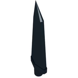 64727-11 Flexibele pijlpunt lengte 3,5 zwart NIEUW *0K000