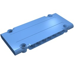 64782-42 Technic, Sierpaneel plat 5x11x1 blauw, midden NIEUW *4T087
