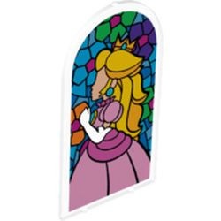 65066pb09-12 Glas-in-lood Prinses transparant NIEUW *5S031