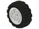 6582c01-1G Wiel 20x30 met zachte ballonband wit gebruikt *5W000