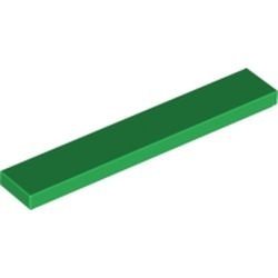 6636-6G Tegel 1x6 groen gebruikt *1B342