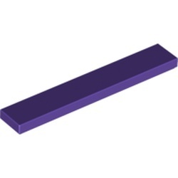 6636-89G Tegel 1x6 paars, donker gebruikt *1B342