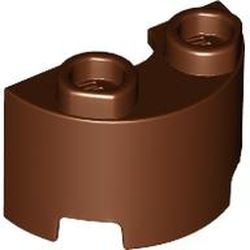 68013-88 Cylinder half 1x2x1 bruin, roodachtig NIEUW *0D000