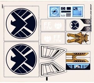 6869stk01 STICKER 6869 Super Heroes NIEUW *0S0000