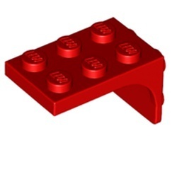 69906-5 Verbindingsplaat 3x2 - 2x2 rood NIEUW *5A037