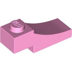 70681-104 Steen, gebogen 3x1 omgekeerd uitsnede roze, helder NIEUW *1B382