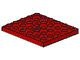 711-5G Platte plaat 5x6 met gat rood gebruikt *3D0000