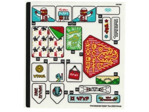 71741stk03 STICKER: NINJAGO City Gardens sheet 3 NIEUW *0S0000