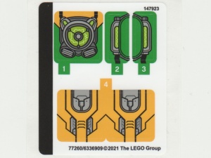 76198stk01 STICKER 76198 Spider Man & Doctor Octopus Mech Battle NIEUW *0S0000