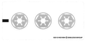 7667stk01 STICKER STAR WARS Imperial Drop Ship NIEUW *0S0000