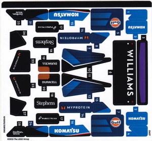 77249stk01 STICKER 77249stk01 Williams Racing FW46 NIEUW *0S0000