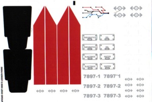 7897stk01 STICKER Trein Passanger de Luxe NIEUW *0S0000