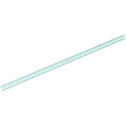 78c31-15G Slang geribbeld lengte 31 noppen transparant lichtblauw gebruikt *5D0000