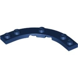80015-63 Platte plaat rond 5x5 macaroni blauw, donker NIEUW *5D0000