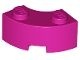 85080-71 Steen 2x2 gebogen (Macaroni) NIEUWE STIJL (andere bodem) magenta NIEUW *1B065