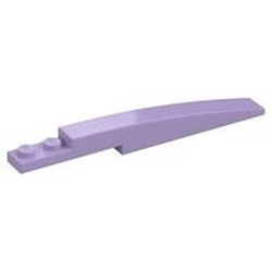 85970-154 Dakpan 10x1 gebogen met 2 noppen lavender, licht NIEUW *1B095