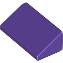 85984-89 Dakpan klein 30 graden 2x1x 2/3 (2 nop breed) paars, donker NIEUW *1B192
