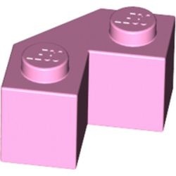 87620-104 Steen 2x2 facet roze, helder NIEUW *1B014