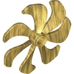 87751-115 Propellor 7 bladen 6 diameter goud, parel NIEUW *0D0000