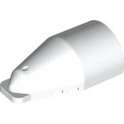 89762-1G Ruit 7x4x2 rond met extra stukje voorop wit gebruikt *