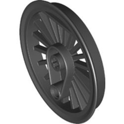 90840-11 Treinwiel RC met spaken 50 mm doorsnede zwart NIEUW *0B066