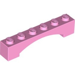 92950-104 Steen, boog 1x6x1 hoog VERHOOGDE BOOG roze, helder NIEUW *1B387