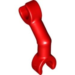 93061-5 Skeletarm gebogen met verticale grip rood NIEUW *0W002