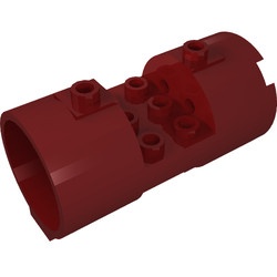 93168-59 Cylinder 3x6x2 2/3 Nieuwe type gevulde noppen 2x6 rood, donker NIEUW *