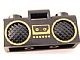 93221pb01-11 Radio- "Gettoblaster" MET CASSETTESPELER zwart NIEUW *0D0000