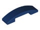 93273-63 Dakpan gebogen 1x4 DUBBEL geen noppen bovenop blauw, donker NIEUW *1B101