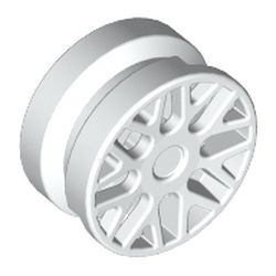 93595-1 Wiel klein 11x6mm met 8 "Y" spaken wit NIEUW *5W000