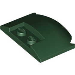 93604-80 Wigplaat gebogen 3x4x 2/3 drievoudig gebogen (korte motorklep) groen, donker NIEUW *