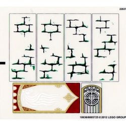 9474stk01 STICKER 9474 The Battle of Helm's Deep NIEUW *0S0000