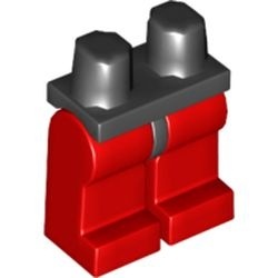 970c05-11 Benen rood, heupen zwart zwart NIEUW *2B000